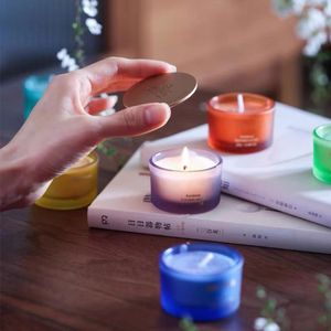 Vente en gros de pots de bougies en verre de table de décoration d'arbre de Noël nordique petit <span class=keywords><strong>bougeoir</strong></span> dépoli vide - Product Image 6