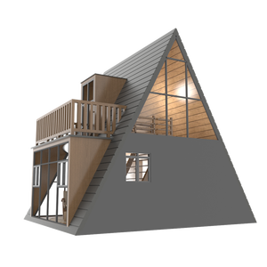 Flat Pack A Frame Cabin Design moderne pour camping ou arrière-cour Guest House - Product Image 3