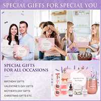 Paquet cadeau pour femmes lavande oreiller brume sel de bain savon bain bombe bougie gommage du corps cadeau d'anniversaire saint-valentin
