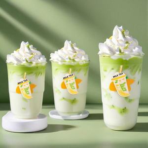 12/14/16/20oz logotipo impreso personalizado desechable claro PLA en forma de U jugo té de burbujas café helado vasos de plástico con tapas de cúpula - Product Image 6