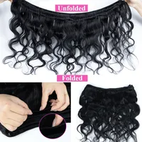 Extensions de cheveux naturels brésiliens Remy Body Wave en lots de 32 pouces, double trame, 3 offres pour femmes