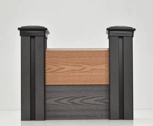 Panneau de clôture en WPC Installation facile Clôture de jardin extérieure <span class=keywords><strong>poteau</strong></span> en <span class=keywords><strong>aluminium</strong></span> pour porte en wpc - Product Image 4