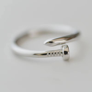 FY-JZ187 Anello Aperto in Argento Sterling 925 Personalizzato alla <span class=keywords><strong>Moda</strong></span> per Donna, Gioielli Coreani all'Ingrosso - Product Image 1