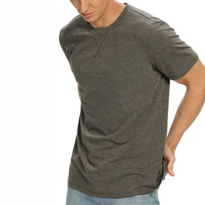 T-shirts en coton 100% respirant pour hommes, coupe ajustée, imprimés avec logo personnalisé, vente en gros, pour l'été - Product Image 6