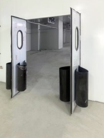 Portes à enroulement industrielles à grande vitesse automatisées, portes extérieures durables en PVC pour salon, design moderne, ouverture latérale électrique