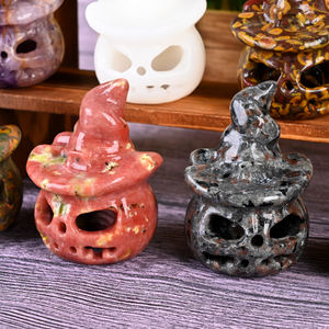 卸売手で刻まれた天然クリスタルカービングクリスタルパンプキンホームデコレーション用 - Product Image 2