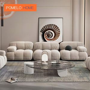 Canapé modulaire de haute qualité AntNovelty, 3 places, tissu bouclé, velours, ensemble pour salon, canapé Mario Bellini - Product Image 3