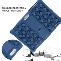 Tablette pour enfants 12,9 pouces, écran tactile capacitif IOS, Wi-Fi, résistance aux chutes, éducative, avec étui de protection bleu