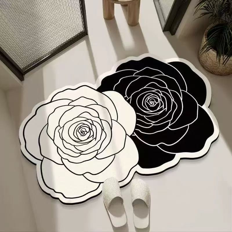 black white