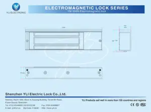 Fail Safe 1200lbs EM Electromagnetic Door Lock 500kg Electric Magnetic Lock For Security Door Access Control System YM-500N