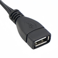 Câble adaptateur audio vidéo USB 2.0 femelle vers 3RCA mâle avec gaine coaxiale en PVC à paire torsadée