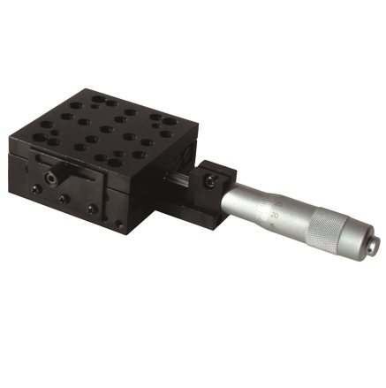 02TMC22 Precision Translation Stage Micrometer Drive 25mm Stroke 0.005mm Accuracy 0.002mm Resolution 5kg Load Capacity Aluminum