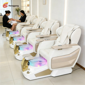 Modern Foot Spa Chair Comfortable Manicure Chair with Wireless <b>Charger</b> - Product Image 5