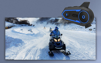 Casque de moto avec écouteurs stéréo sans fil BT 5.2, mains libres, avec microphones, écouteurs pour casque de moto, haut-parleur MP3
