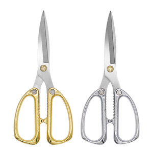 <b>Kitchen</b> <b>Scissor</b> Stainless Steel Gold Silver Alloy Straight Head Home Use Multi Purpose Shears - Product Image 3