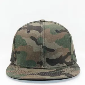 위장 모자 정글 사냥 야구 모자 남성용 맞춤형 로고 6 패널 플랫 챙 모자 및 모자 스냅 백 캡