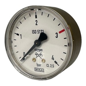Áp kế Bourdon Ống đo đồng oxy iso5171 <span class=keywords><strong>cl</strong></span>.2, 5 0 4bar - Product Image 1