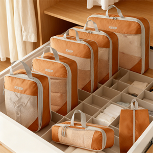 Set di 6 Borse <span class=keywords><strong>Organizer</strong></span> per Valigie Ecologiche in Poliestere per Viaggi e Bagagli - Product Image 4