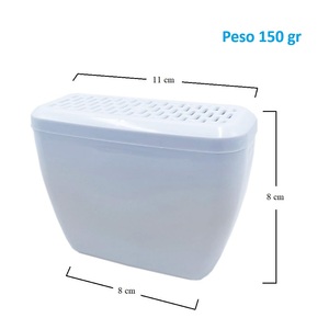 Organizzatori per Armadio in Tessuto Blu 30x30x30 Cm con Finestra, Scatole Salvaspazio con Telaio in Metallo - Product Image 2