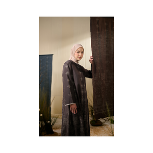 Robe longue décontractée pour femme, col montant, broderie jacquard, manches longues, nouvelle collection printemps 2026, vente en gros - Product Image 1