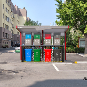 Бренд RNKJ, 1100L * 3, большой мусорный контейнер для сортировки, подъемная платформа, мусорный контейнер - Product Image 3