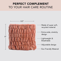 Bandeau de spa extra large antidérapant en velours doux et extensible avec logo personnalisé pour femmes, idéal pour les soins de la peau, le lavage du visage, le maquillage et les soins du visage (vente en gros)