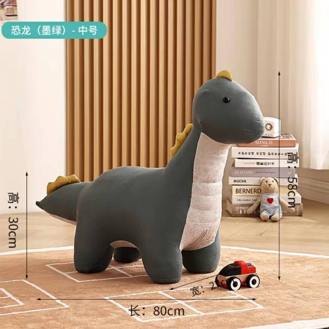 Full-coverage dinosaur dark green - medium size