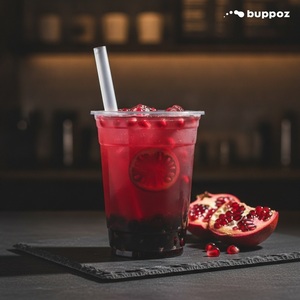 น้ำเชื่อมทับทิม 5 กก. บรรจุขวด ฮาลาล HACCP สำหรับร้านชานมไข่มุก จำหน่ายส่ง - Product Image 3