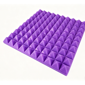 Feuille de mousse polyuréthane ignifuge à densité moyenne, mousse acoustique cellulaire pour l'isolation phonique, l'absorption du bruit et la réduction du son. - Product Image 4