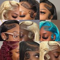 Elegante Peluca de Alta Densidad Personalizada con Encaje Frontal Suizo HD 13*4 sin Pegamento, Cierre HD 5*5, Ondas Corporales, Encaje Completo 13*6 y Cabello Humano Crudo