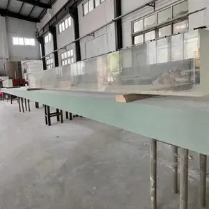 Fabricant d'acrylique 90mm d'épaisseur Transparent 250 mètres Panneaux acryliques mur de verre pour piscine