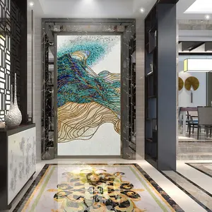 На заказ ручной работы с роскошный Wall Art мозаика настенная плитка для столовой Гостиная дизайн