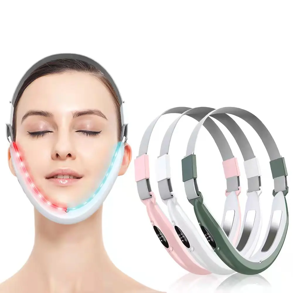 Elektrisch reduzieren Doppel kinn V-förmiges dünnes Gesichts massage gerät Haut EMS Face Lift Tape Lifting Device