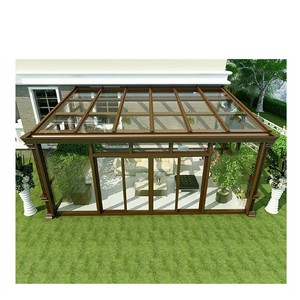 Moderna Sala de Estar al Aire Libre con Techo Plano de Aluminio y Vidrio de Doble Acristalamiento Low-E para Patio - Product Image 2