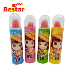 Pintalabios con forma de dibujos animados para chica, piruleta dura de caramelo con sabor a fruta, <span class=keywords><strong>el</strong></span> mejor precio, 3g - Product Image 2
