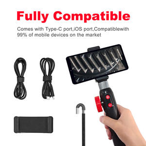 Nouvelle caméra <span class=keywords><strong>endoscopique</strong></span> USB pour voiture 950 mm, vidéoscope orientable à 180° CMOS pour extérieur, garantie 1 an, résolution 1920x1080, 65 - Product Image 2