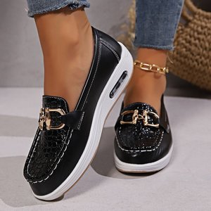 Zapatos Planos de Mujer para Primavera y Otoño, Mocasines Casuales con Hebilla Metálica, Cómodos, Ligeros, para Caminar, Conducir y Actividades al Aire Libre - Product Image 4