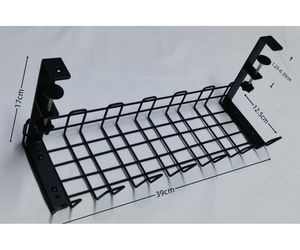 Organiseurs de câbles robustes en acier sans perçage, gestion des fils, support de câbles réglable en métal pour atelier et <span class=keywords><strong>garage</strong></span> - Product Image 2