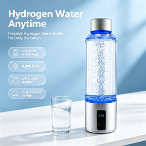 HIBON HB-H06 <span class=keywords><strong>Ioniseur</strong></span> d'eau riche en hydrogène portable / Générateur d'eau hydrogénée en bouteille Anti-âge - Product Image 5