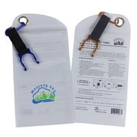 Pochette personnalisée en PVC recyclable avec fermeture éclair, enduite anti-UV, pour l'emballage de bouteilles d'eau et de serviettes rafraîchissantes