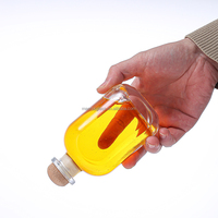 Venta caliente 50ml 100ml 150ml Contenedor de bebidas de jugo de licor Botella de vino de vidrio pequeña vacía