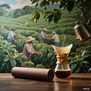 Papeles de filtro de café de PVC y BOPP de grado comercial, Filtros redondos de cono personalizables, Impresión de logotipo para bebidas para cafeterías, tostadoras - Product Image 1