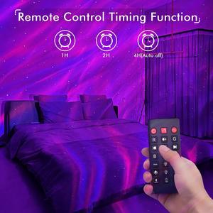 Usb Fantasy Aurora Borealis Projection Starry Sky Atmosphere Night Light Galaxy Star <b>Projector</b> 8 White Noise Bluetooth <b>Speaker</b> - Product Image 4