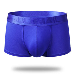 <span class=keywords><strong>JOCKMAIL</strong></span>-Calzoncillos de alta calidad para hombre, calzoncillos transpirables de rayón de color sólido con logotipo de impresión digital, calzoncillos para jóvenes - Product Image 2
