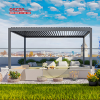 Auvent d'usine manuel intelligent, tente solaire à approvisionnement direct, tente de loisirs, pergola en alliage d'aluminium