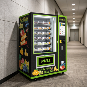 Máquina Expendedora de Alimentos Frescos Totalmente Automatizada OEM, Máquina Expendedora Inteligente de Ensaladas, Frutas y Postres Frescos, Kiosco de Autoservicio de 21.5 Pulgadas - Product Image 1