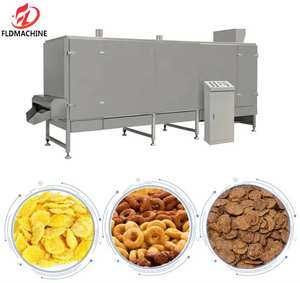 Línea automática de producción de trigo crujiente de arroz, máquina de procesamiento de copos de maíz, copos de maíz, cereales, cereales para desayuno, máquina para hacer cereales - Product Image 5