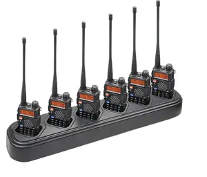 Pengisi daya Desktop enam cara untuk radio BAOFENG walkie talkie BF-888S UV-5R UV-82