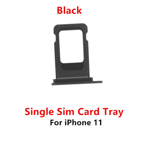 Bandeja <span class=keywords><strong>SIM</strong></span> para iPhone 11 Single / Dual Metal Plastic <span class=keywords><strong>Nano</strong></span> <span class=keywords><strong>Sim</strong></span> Card Tray Slot Holder Piezas de repuesto - Product Image 6