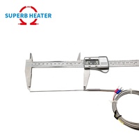 Sonde longue sonde en acier inoxydable flexible pliable de haute qualité personnalisée capteur de température à thermocouple de type K E J